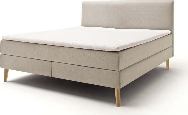 Béžová boxspring postel 160x200 cm Greta – Meise Möbel Meise Möbel