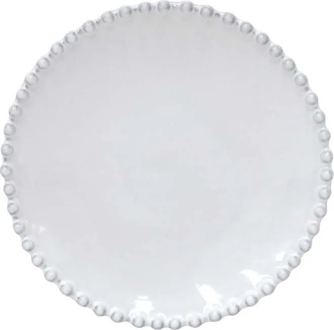 Bílý kameninový talíř na pečivo Costa Nova Pearl, ⌀ 17 cm