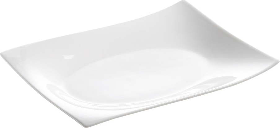 Bílý porcelánový servírovací talíř 22x30 cm Motion – Maxwell & Williams Maxwell & Williams