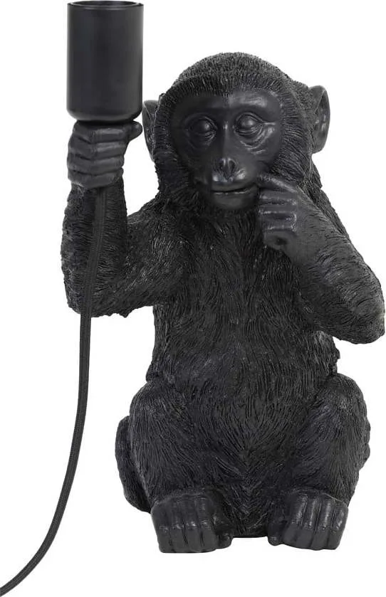 Černá stolní lampa (výška 34 cm) Monkey – Light & Living