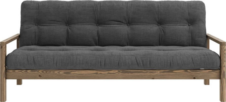 Černo-antracitová rozkládací pohovka 205 cm Knob – Karup Design Karup Design