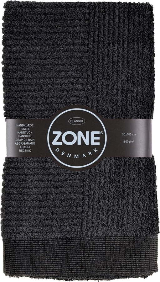 Černý ručník Zone Classic