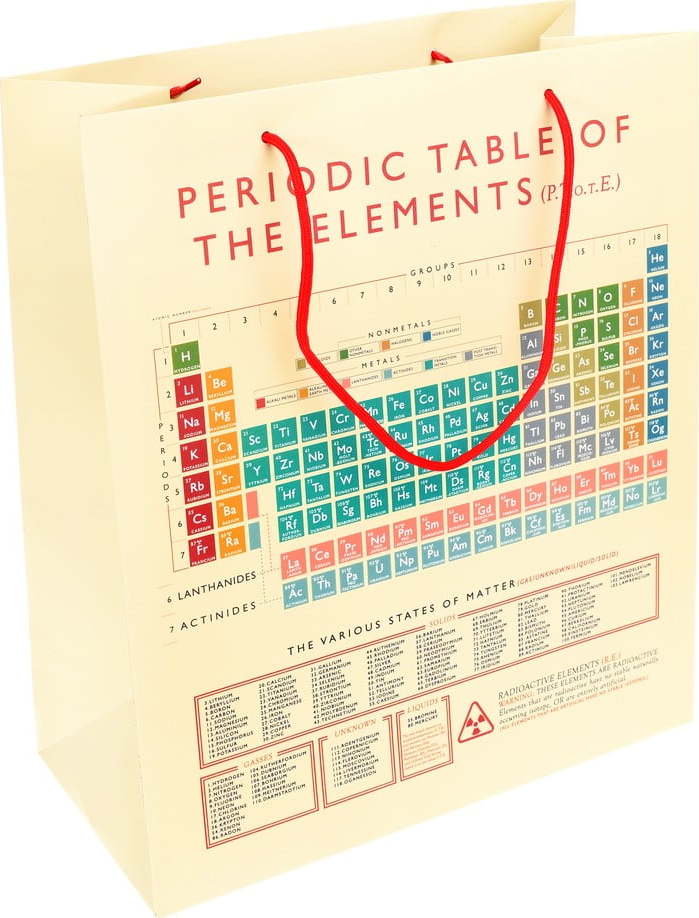 Dárková taška 29x34 cm Periodic Table – Rex London Rex London