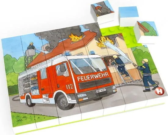 Dětské puzzle Hubelino Hasičská jednotka