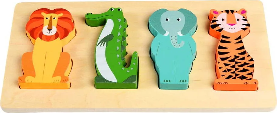 Dřevěné puzzle Colourful Creatures – Rex London