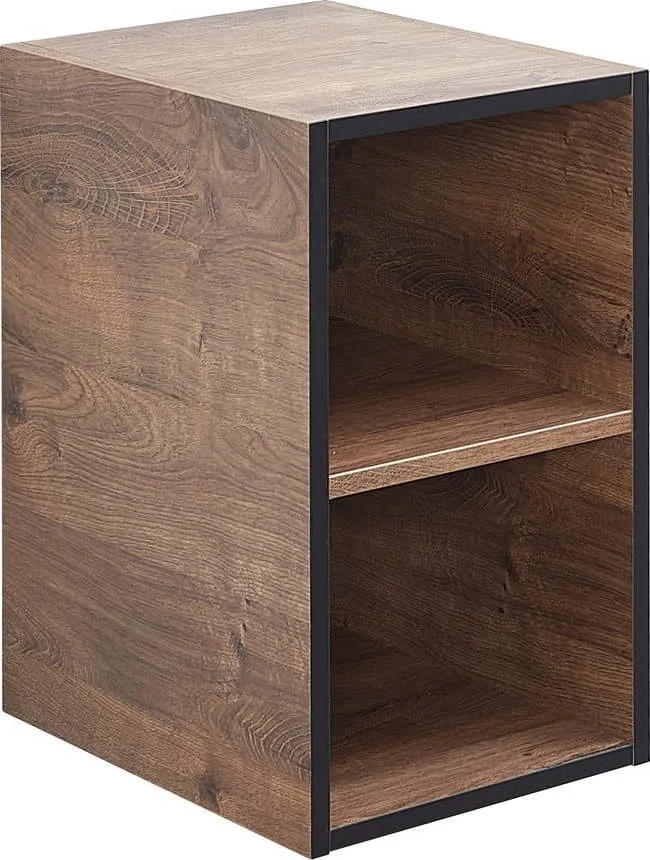 Hnědá nízká koupelnová skříňka v dekoru dubu 30x51 cm Set 374
