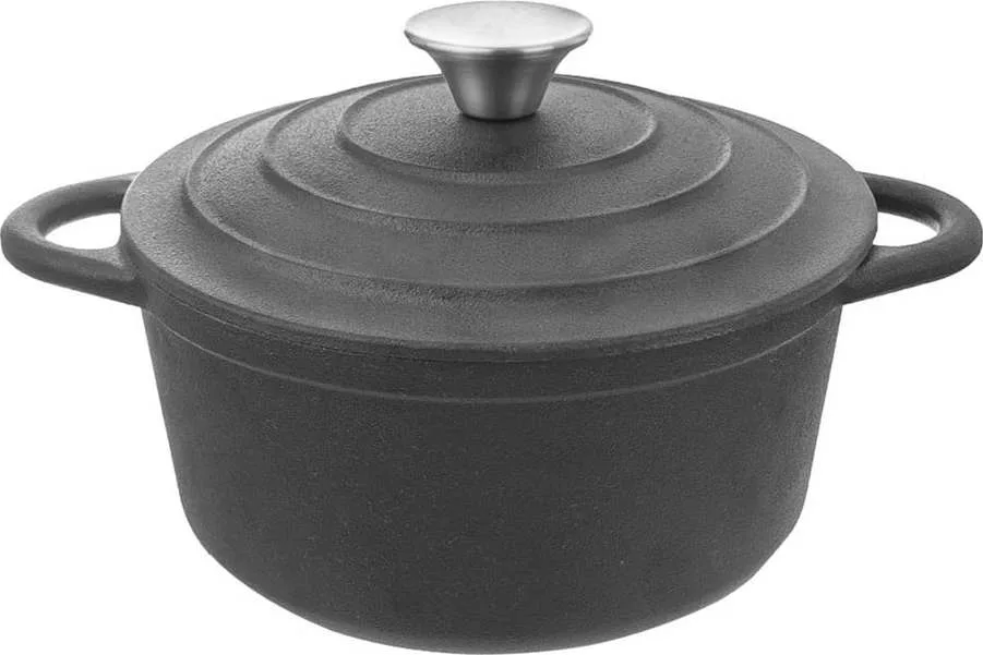 Litinový hrnec s pokličkou 2,7 l Litina – Orion
