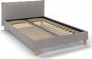 &Scaron;ed&aacute; čalouněn&aacute; dvoulůžkov&aacute; postel s ro&scaron;tem 140x200 cm Tina &ndash; Ropez Ropez