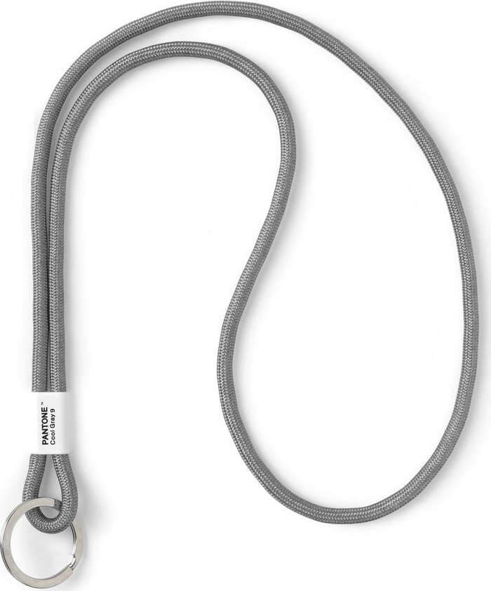 Šedá šňůrka na krk Cool Gray – Pantone Pantone