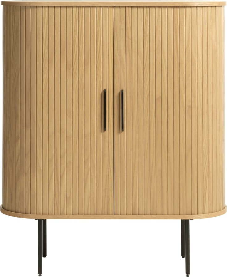 Skříňka v dekoru dubu v přírodní barvě 100x118 cm Nola – Unique Furniture Unique Furniture