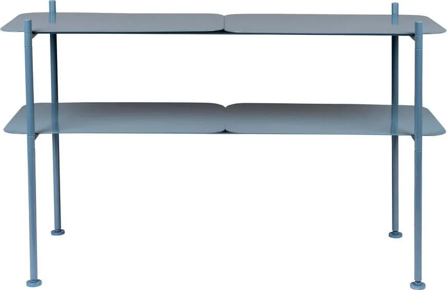 Světle modrý kovový regál 100x62 cm River – Zuiver