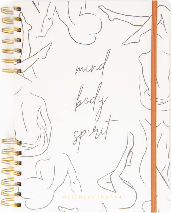 Wellness diář 200 stránek formát A4 Mind Body Spirit – DesignWorks Ink DesignWorks Ink