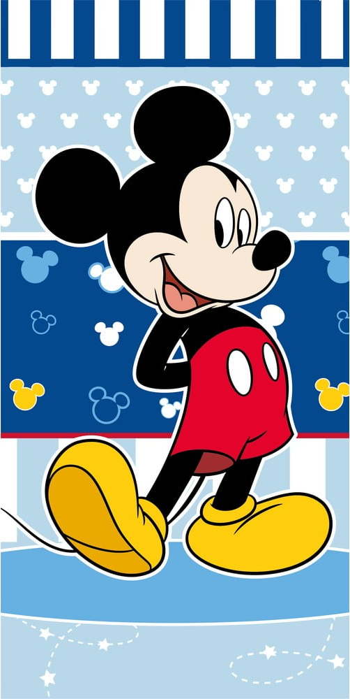 Modrá froté dětská osuška 70x140 cm Mickey – Jerry Fabrics Jerry Fabrics