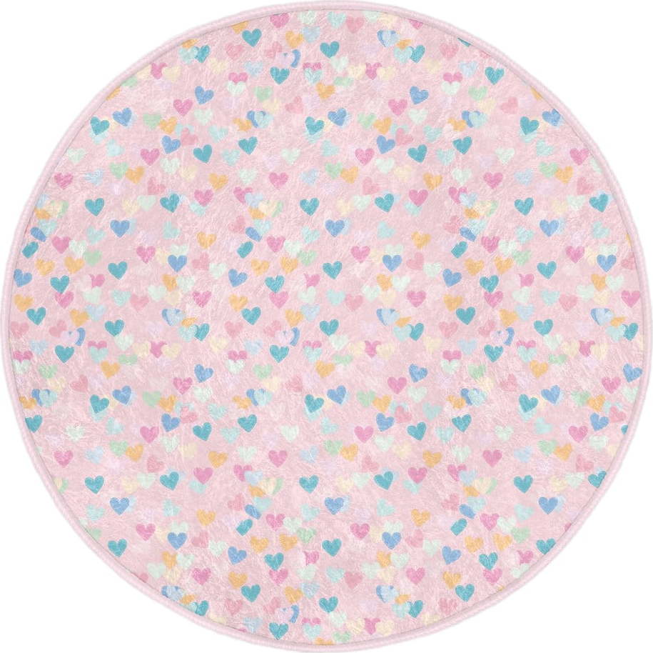 Růžový dětský koberec ø 100 cm Comfort – Mila Home Mila Home