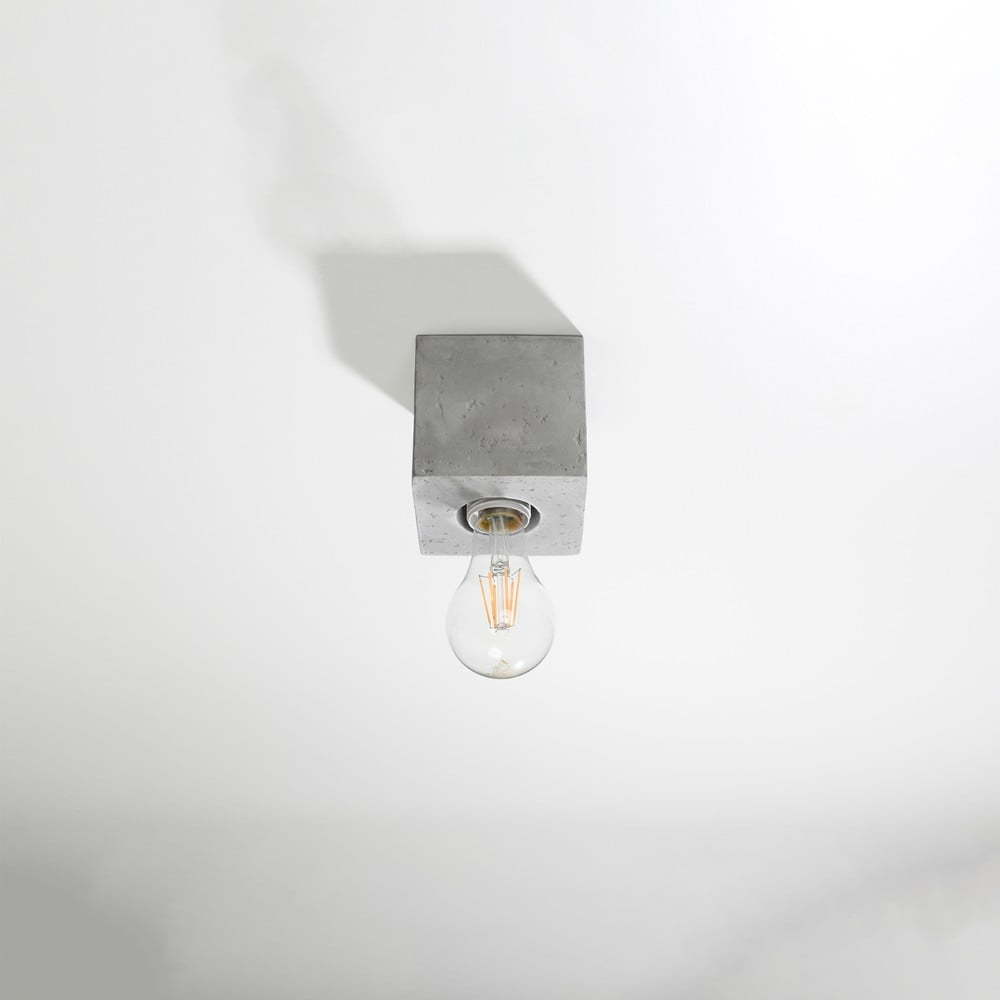 Šedé stropní svítidlo 10x10 cm Gabi – Nice Lamps Nice Lamps