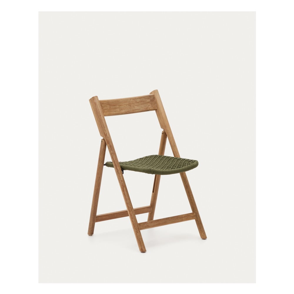 Dřevěná zahradní židle v zeleno-přírodní barvě Dandara – Kave Home Kave Home