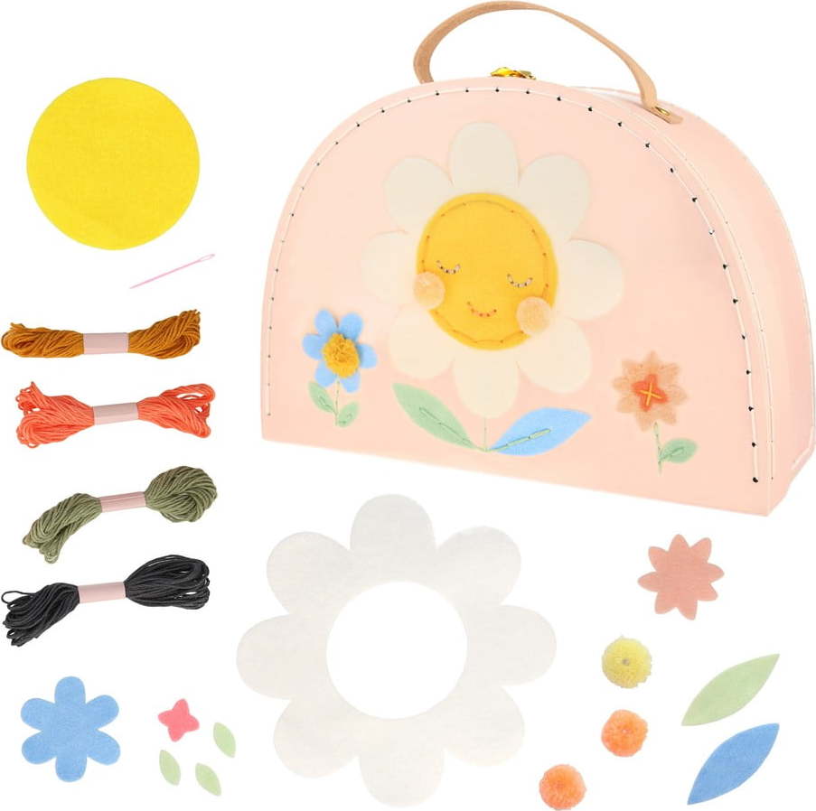 Kreativní sada Flower Embroidery Suitcase – Meri Meri Meri Meri