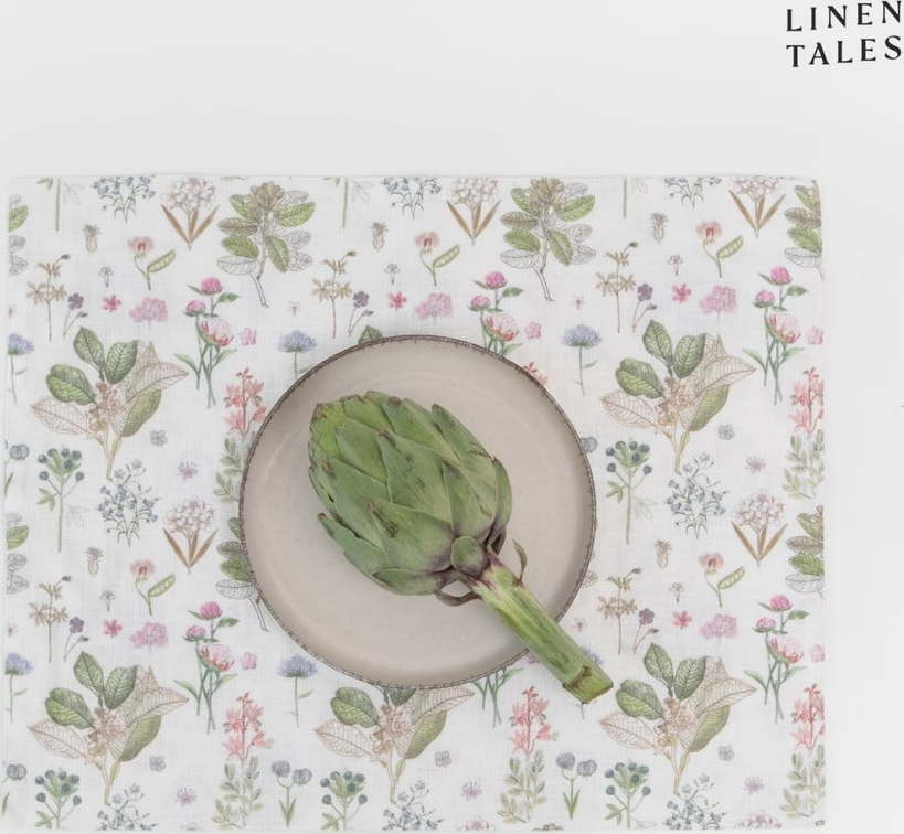 Látkové prostírání 35x45 cm White Botany – Linen Tales Linen Tales