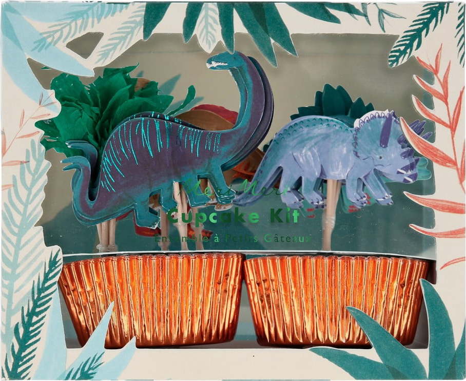 Papírové košíčky v sadě 24 ks Dinosaur Kingdom – Meri Meri Meri Meri