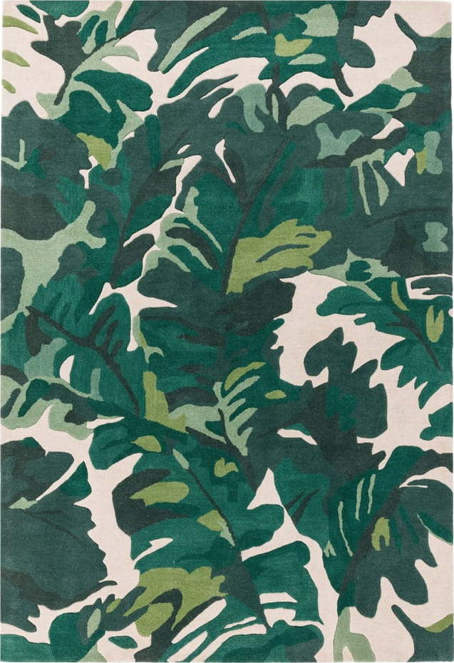 Tmavě zelený ručně tkaný vlněný koberec 160x230 cm Matrix – Asiatic Carpets Asiatic Carpets