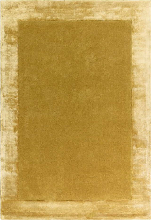 Okrově žlutý ručně tkaný koberec s příměsí vlny 200x290 cm Ascot – Asiatic Carpets Asiatic Carpets