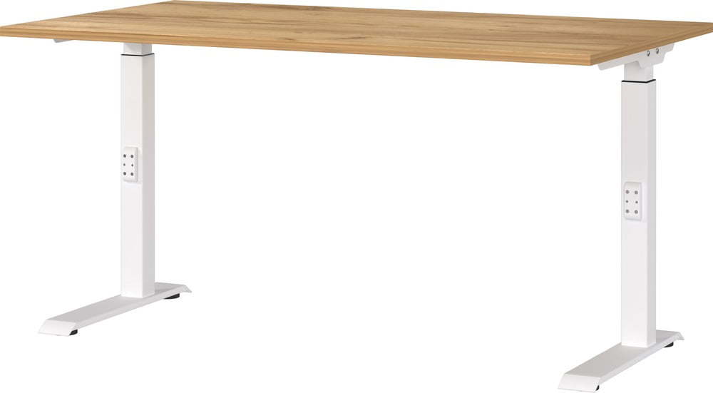 Pracovní stůl s nastavitelnou výškou s deskou v dekoru dubu 80x140 cm Downey – Germania Germania