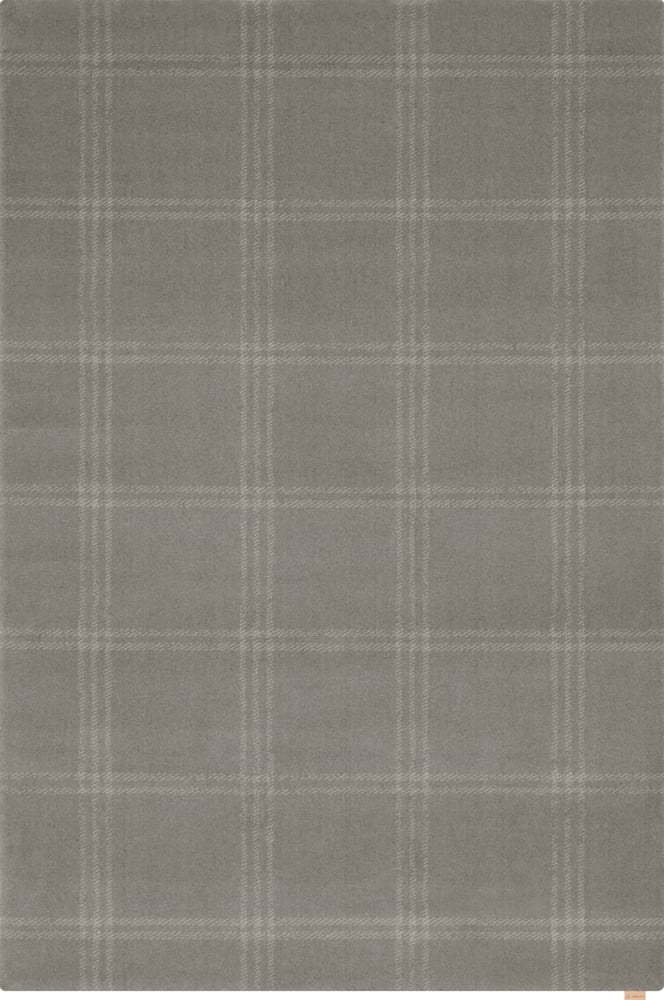 Světle šedý vlněný koberec 120x180 cm Calisia M Grid Prime – Agnella Agnella