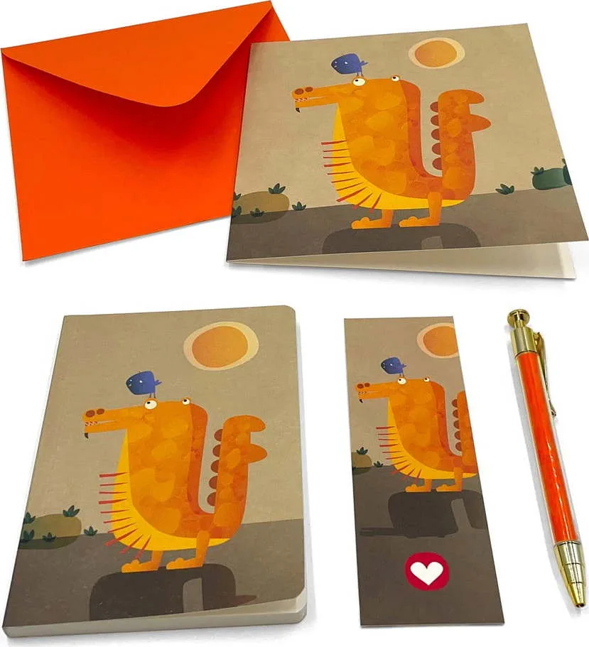 Dárkový psací set s přáním Dragon – Kartos