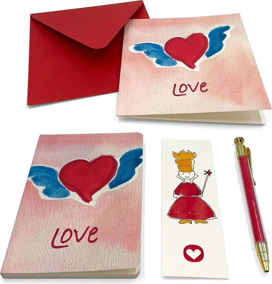 Dárkový psací set s přáním Heart and Prince – Kartos