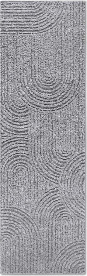 Šedý běhoun 80x240 cm Chappe Light Grey – Elle Decoration Elle Decoration