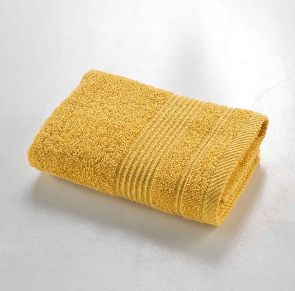 Žlutý froté bavlněný ručník 50x90 cm Tendresse – douceur d'intérieur Douceur d intérieur