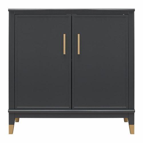 Černá skříňka 84x84 cm Westerleigh – CosmoLiving by Cosmopolitan CosmoLiving by Cosmopolitan