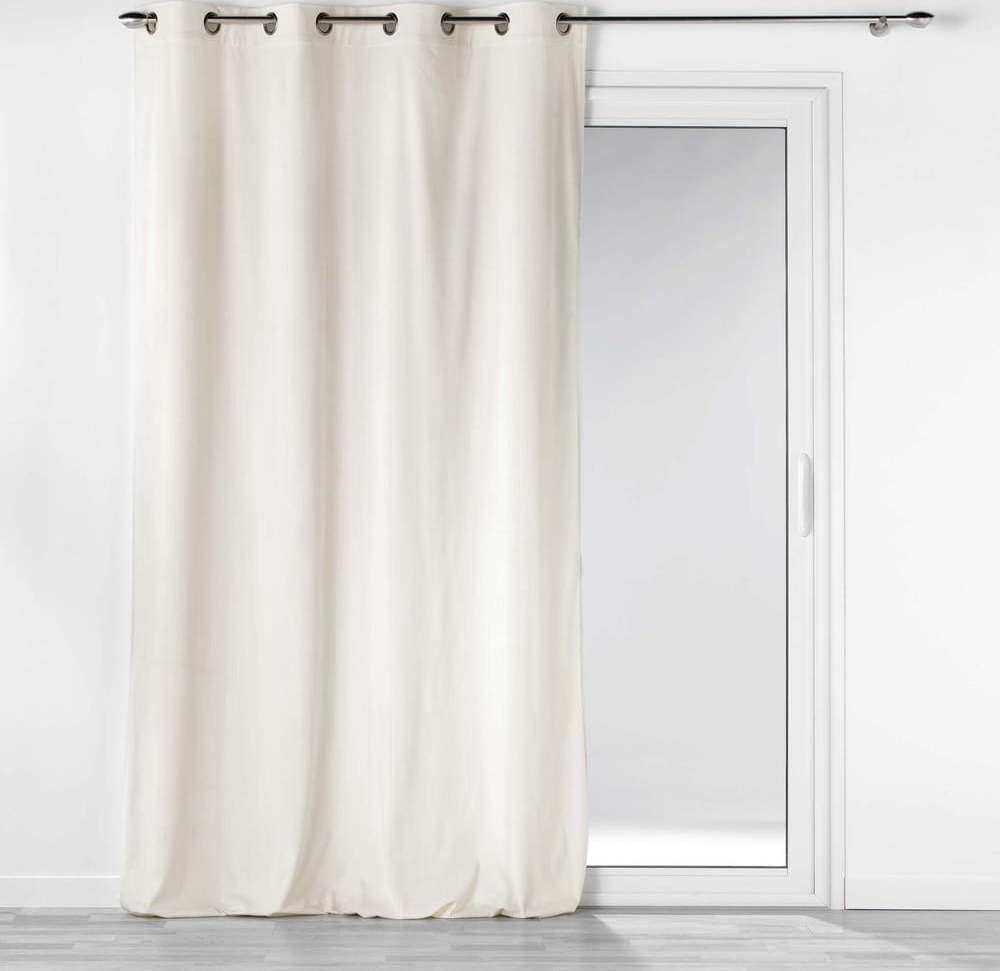 Krémový manšestrový závěs 140x260 cm Casual – douceur d'intérieur Douceur d intérieur