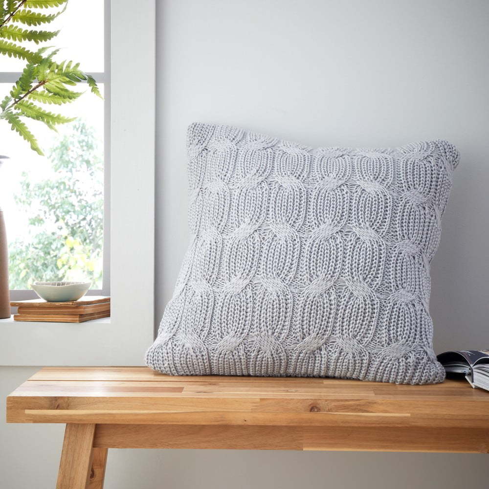 Povlak na polštář 45x45 cm Chunky Marl Knit – Catherine Lansfield Catherine Lansfield