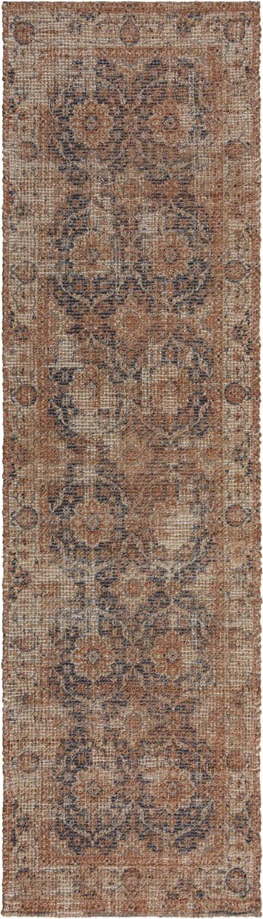 Ručně tkaný běhoun s příměsí juty v přírodní barvě 60x230 cm Miley – Flair Rugs Flair Rugs