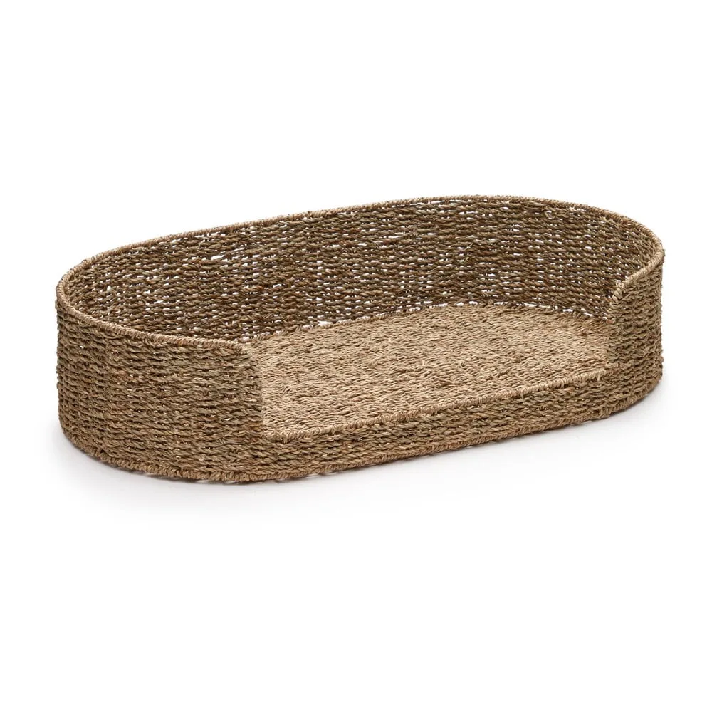 Pelíšek pro domácího mazlíčka z mořské řasy v přírodní barvě 45x80 cm Fliicker – Kave Home