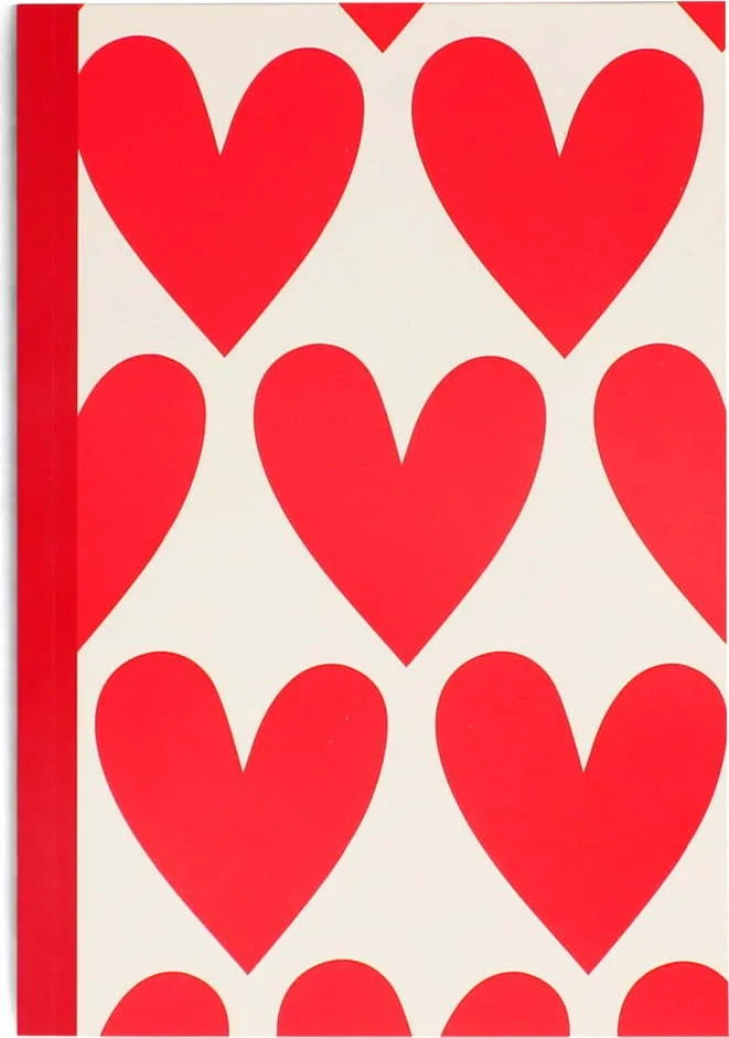 Zápisník 60 str. formát A5 Hearts – Rex London
