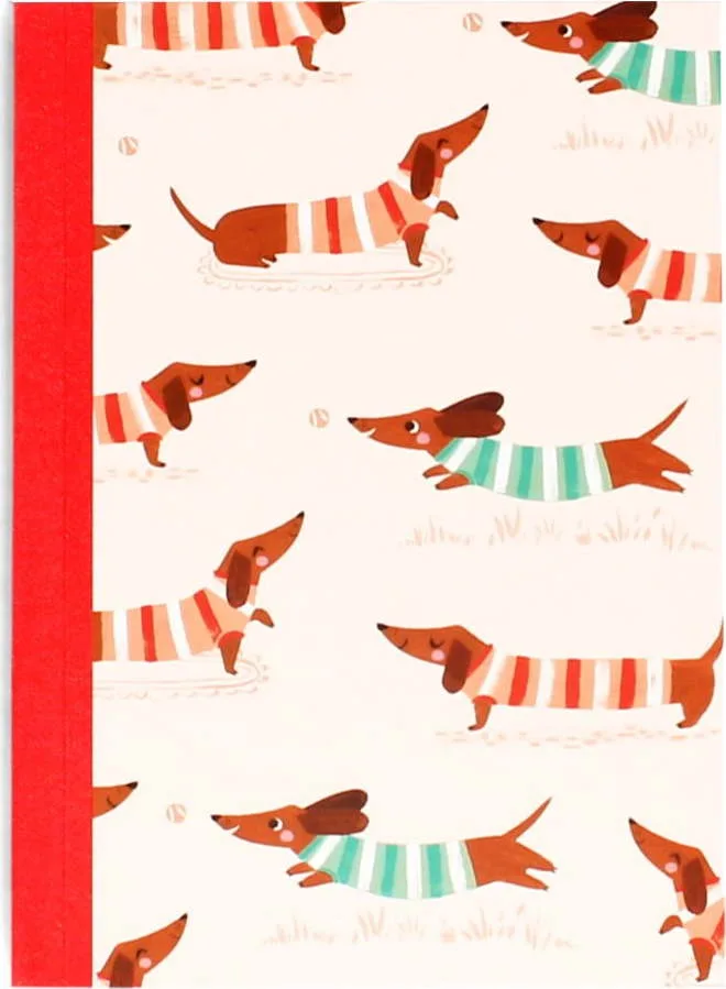 Zápisník 60 str. formát A6 Sausage Dog – Rex London