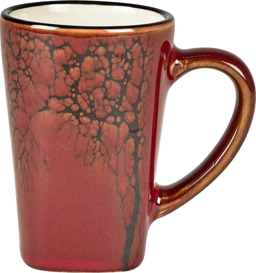 Červené hrnky na espresso z kameniny v sadě 4 ks 100 ml Hela – Villa Collection
