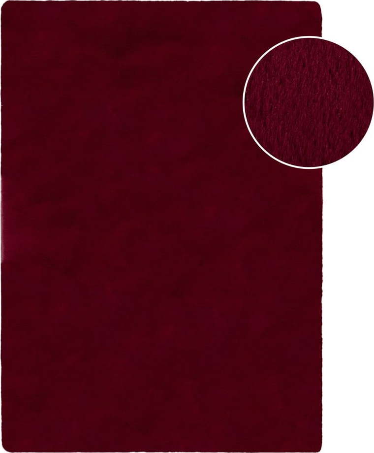 Vínová syntetická kožešina 160x230 cm Ivy Luxury Fur – Flair Rugs Flair Rugs