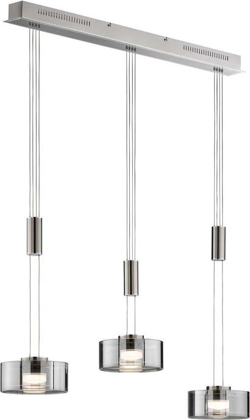 Kovové LED stmívatelné závěsné svítidlo ve stříbrné barvě Lavin – Fischer & Honsel Fischer & Honsel
