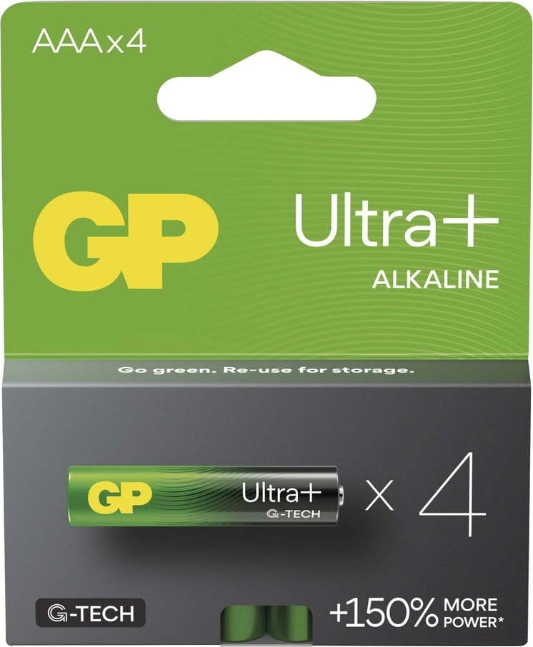 Alkalické baterie AAA 4 ks Ultra Plus – EMOS Emos