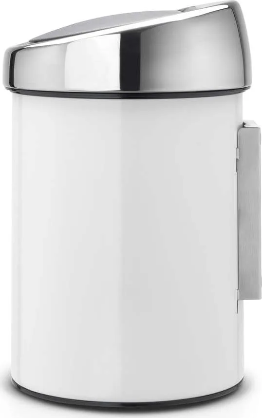 Bílý dotykový ocelový odpadkový koš 3 l Touch Bin – Brabantia