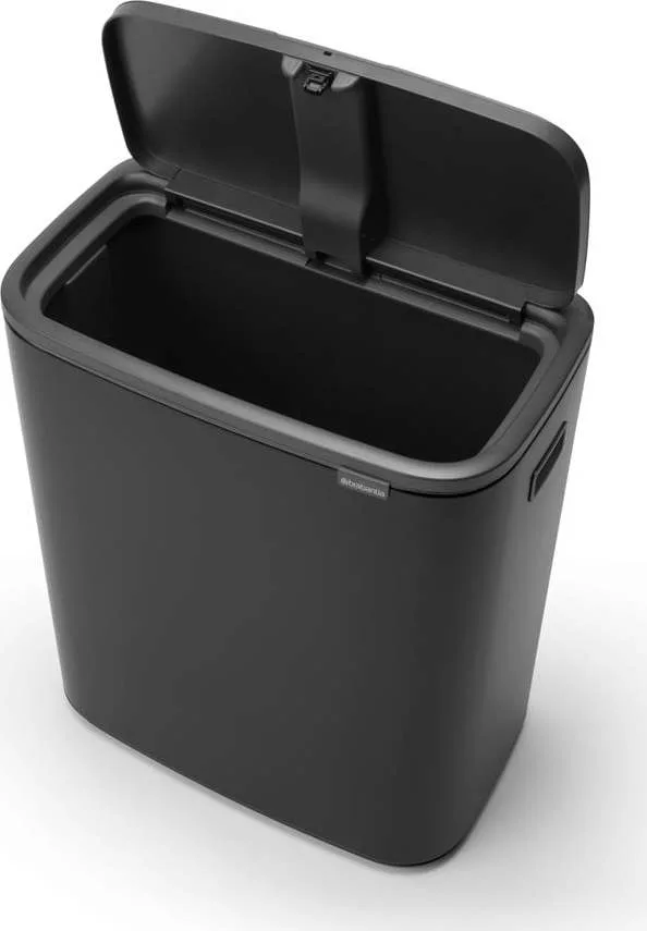 Matně černý dotykový ocelový odpadkový koš 60 l Bo Touch Bin – Brabantia