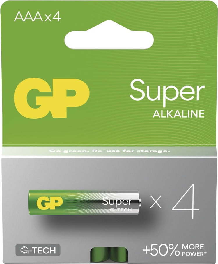 Alkalické baterie AAA 4 ks Super – EMOS Emos