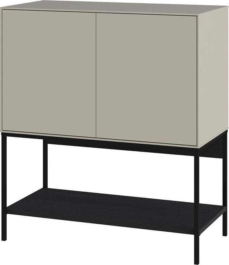 Černo-krémová skříňka 80x90x40 cm Amira – Marckeric Marckeric