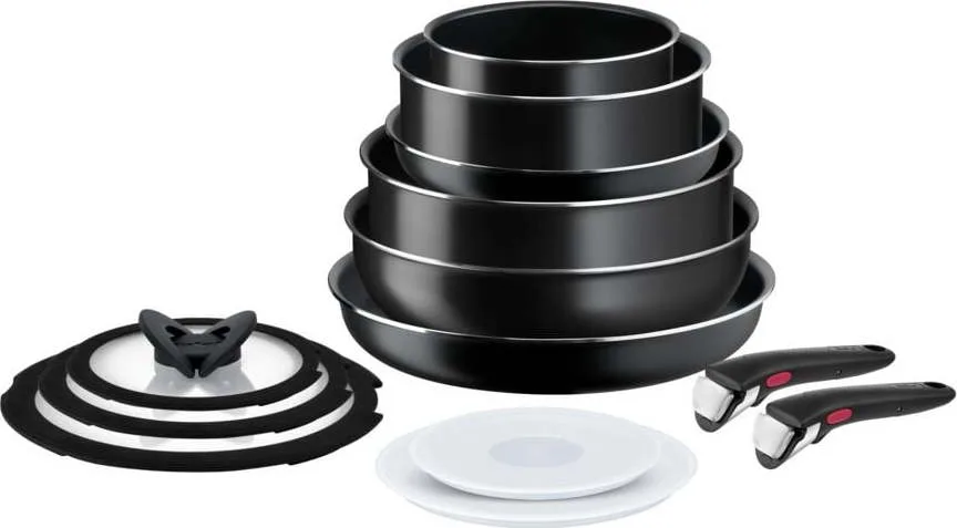 Hliníková sada nádobí 13 ks INGENIO EASY COOK & CLEAN BLACK L1549023 – Tefal