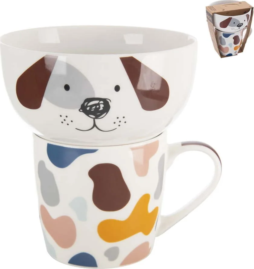 Porcelánový set hrnku a misky 2 ks 350 ml – Orion