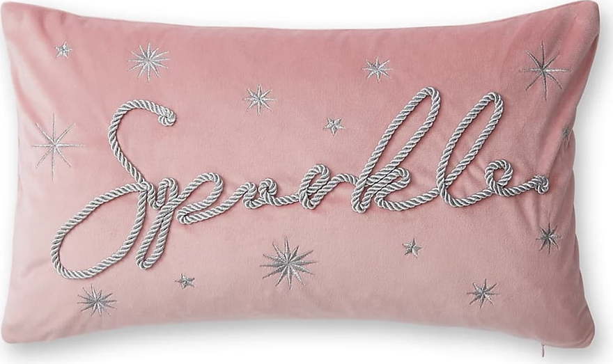 Sametový dekorační polštář 50x30 cm Sparkle – Catherine Lansfield Catherine Lansfield