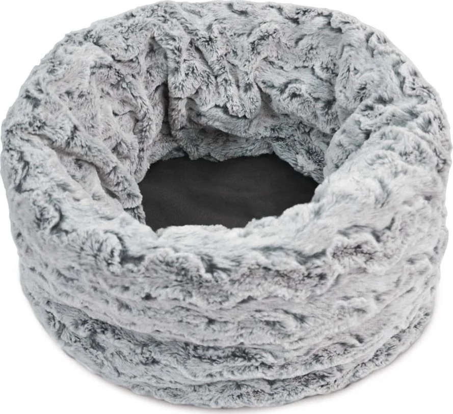 Šedý pelíšek pro domácího mazlíčka ø 45 cm Snuggle Bed 3in1 Husky Grey L – P.L.A.Y.